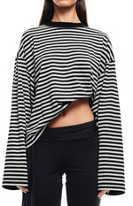 Lioness Bloom Onyx Stripe Long Sleeve Top Image