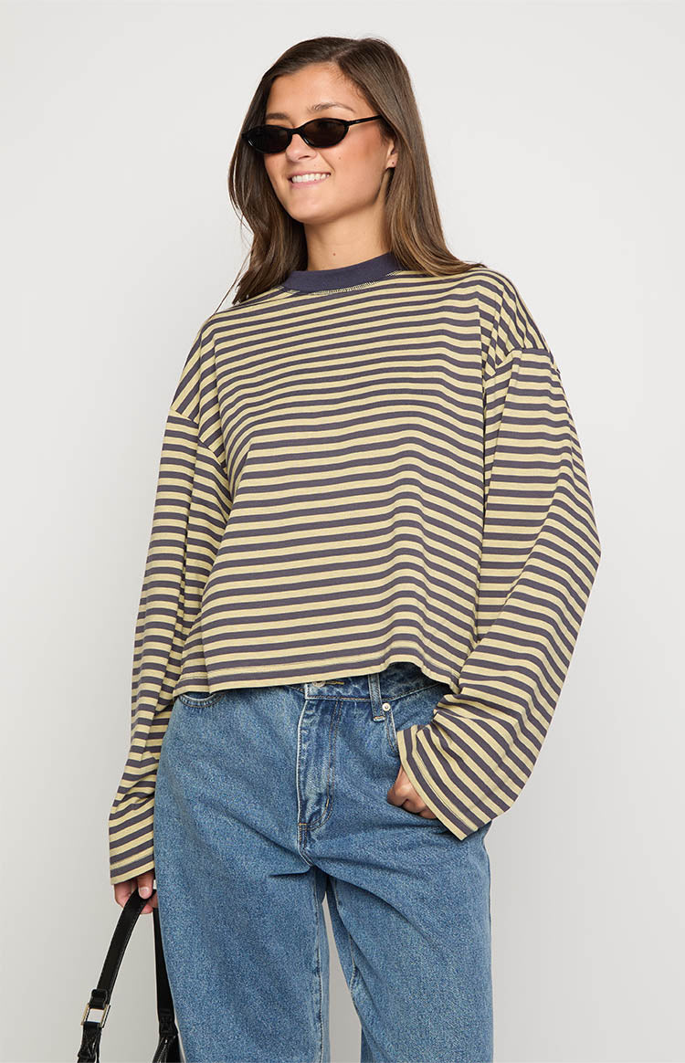Lioness Bloom Beige Long Sleeve Top Image