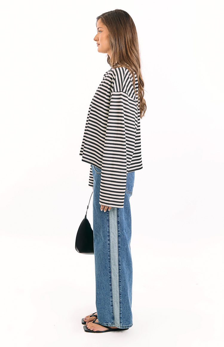 Lioness Bloom Onyx Stripe Long Sleeve Top Image