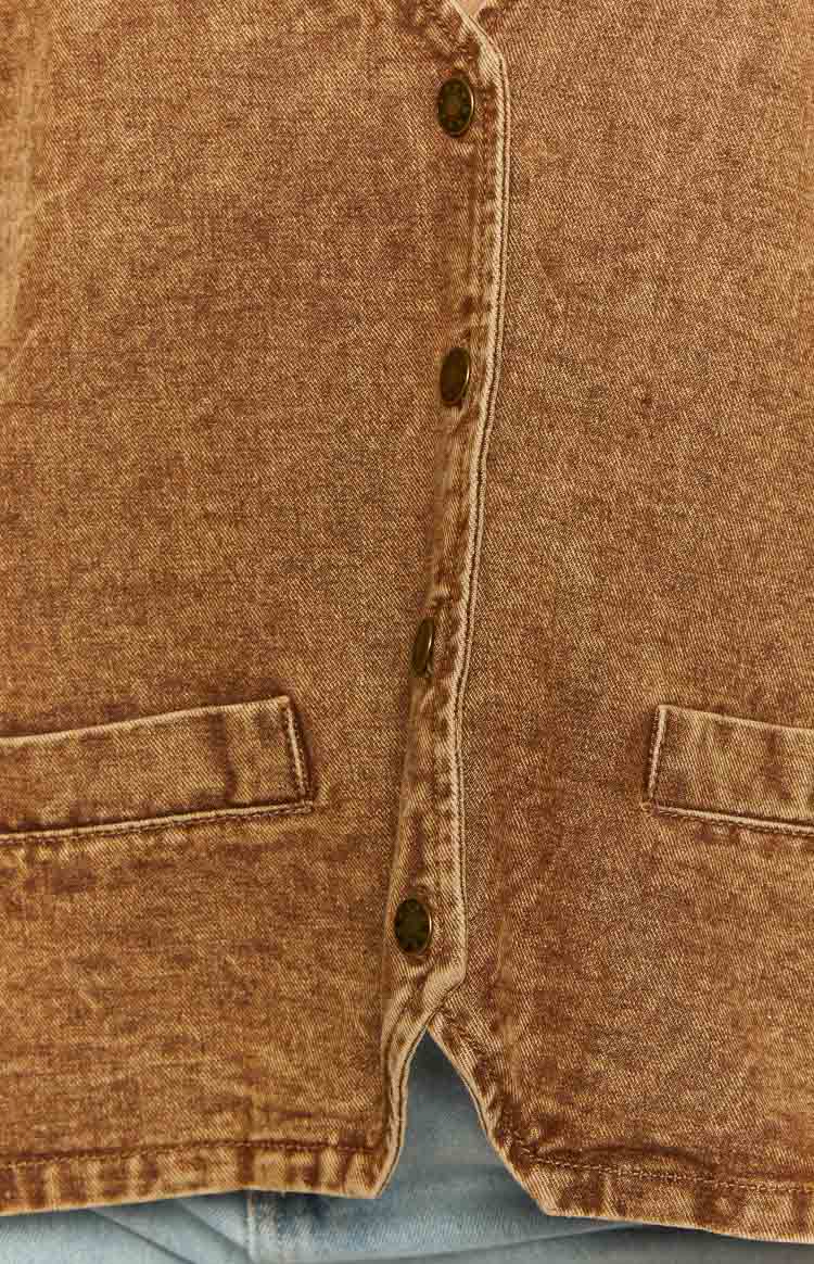 Lioness Hills Halter Stonewash Top Image