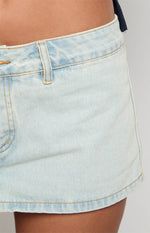 Lioness Rhode Light Denim Mini Skirt Image