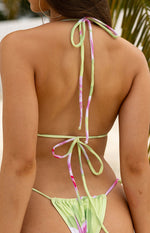 Love From Janet Portovenere Print Triangle Bikini Top Image