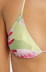 Love From Janet Portovenere Print Triangle Bikini Top Image