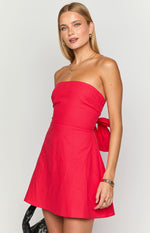Love Parade Red Strapless Mini Dress Image