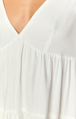 Lucky Heart White Long Sleeve Mini Dress Image
