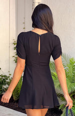 Maddie Black Mini Dress Image
