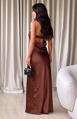 Maiah Brown Maxi Dress Image