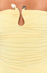 Mally Yellow Strapless Mini Dress Image