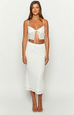 McKay White Midi Skirt Image
