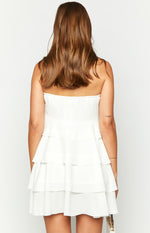 Miller White Strapless Mini Dress Image