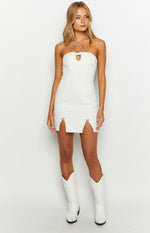 Missy White Strapless Mini Dress Image