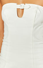 Missy White Strapless Mini Dress Image
