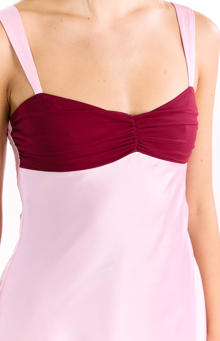 Morgan Pink Contrast Party Mini Dress Image