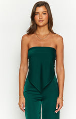 Mykonos Teal Scarf Top Image
