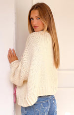 Hattie Cream Knit Cardigan Image