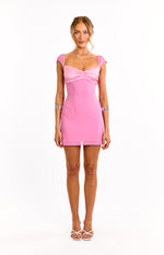 Nusa Pink Cap Sleeve Mini Dress Image