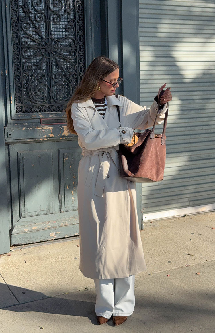 Orla Cream Belted Trench Coat Image