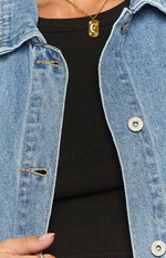 Orla Mid Wash Denim Vest Image