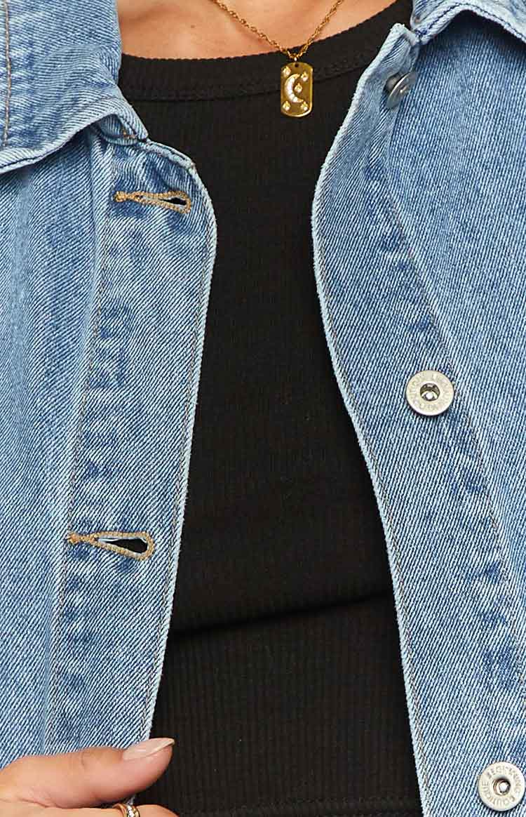 Orla Mid Wash Denim Vest Image