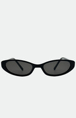 Otra Eyewear Lulu Black Thin Cat Eye Sunglasses Image