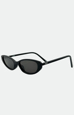 Otra Eyewear Lulu Black Thin Cat Eye Sunglasses Image