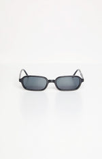 Otra Eyewear Frankie Black Rectangle Sunglasses Image