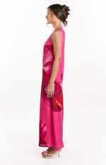 Paisleigh Pink Orchid One Shoulder Maxi Dress Image