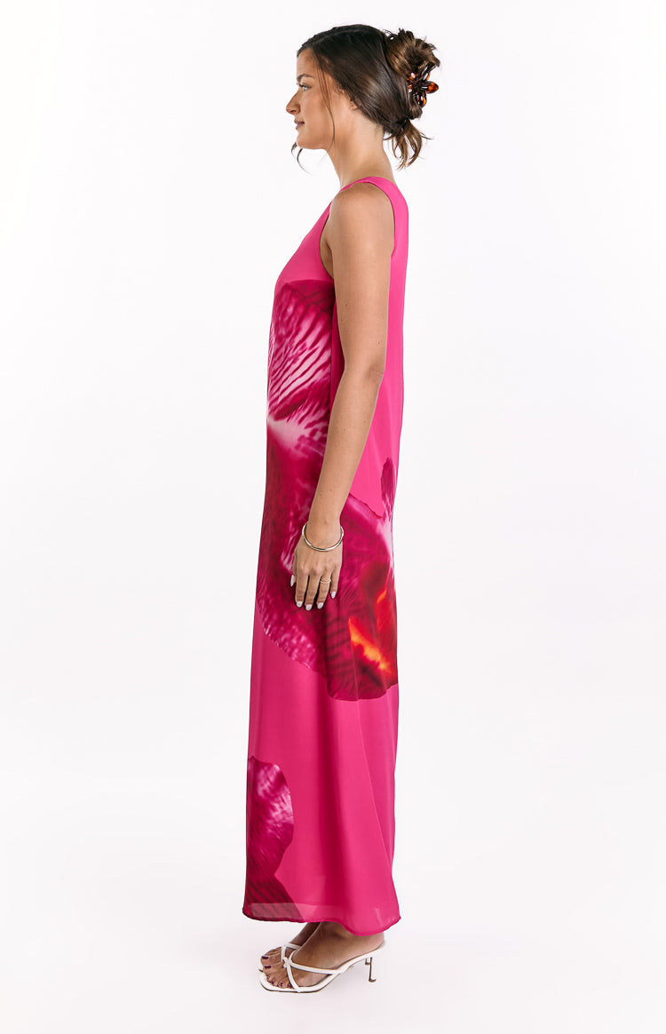 Paisleigh Pink Orchid One Shoulder Maxi Dress Image
