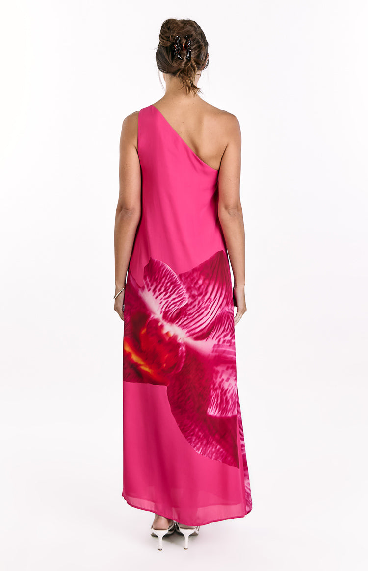 Paisleigh Pink Orchid One Shoulder Maxi Dress Image