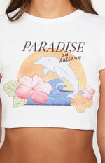 Paradise On Holiday Cropped Tee Image