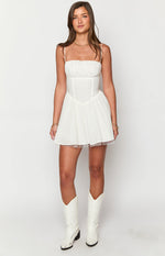 Peaches White Mini Dress Image