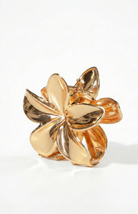 Quinny Gold Metal Flower Claw Clip (FREE over £55)