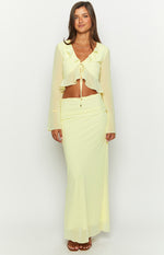 Rarmi Yellow Maxi Skirt Image