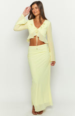 Rarmi Yellow Maxi Skirt Image
