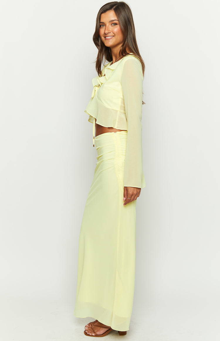 Rarmi Yellow Maxi Skirt Image