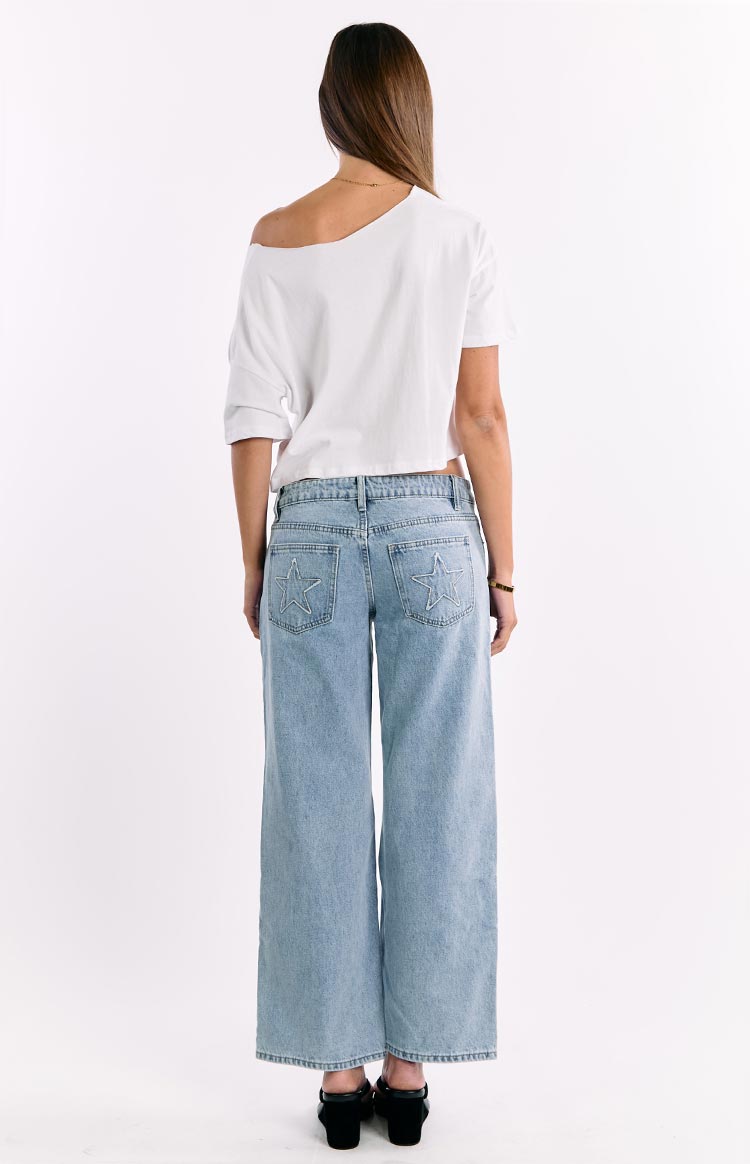 Reborn White Boxy Cropped Tee Image