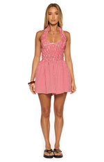 Robin Red Gingham Halter Playsuit Image