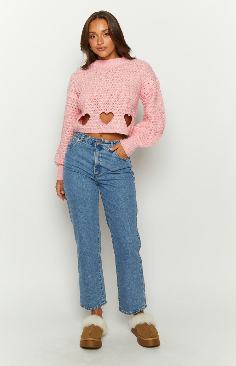 Rosie Pink Heart Jumper Image