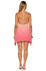 Rylie Pink Ombre Halter Mini Dress Image