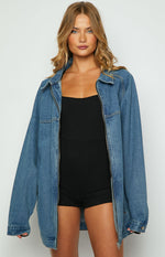 Sally Blue Oversized Denim Jacket Image