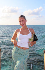 Sawyer White Halter Neck Top Image