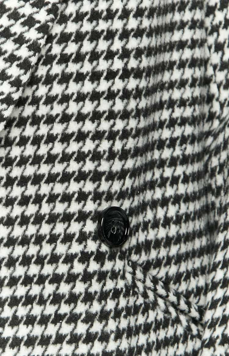 Shila Black and White Check Jacket Image