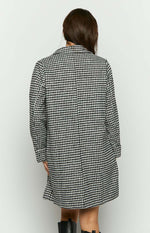 Shila Black and White Check Jacket Image