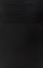Sierra Black Mesh Mini Dress Image