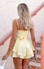 Steph Yellow Ruffle Playsuit Image