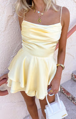 Steph Yellow Ruffle Playsuit Image