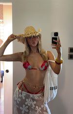 9.0 Swim Sumba Green Floral Tie Up Bikini Bottoms Image