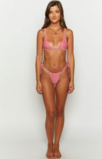 9.0 Swim Sumba Red Gingham Bikini Top Image