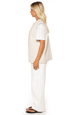 Summi Cream Teddy Fleece Vest - PRE ORDER Image
