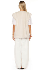 Summi Cream Teddy Fleece Vest - PRE ORDER Image